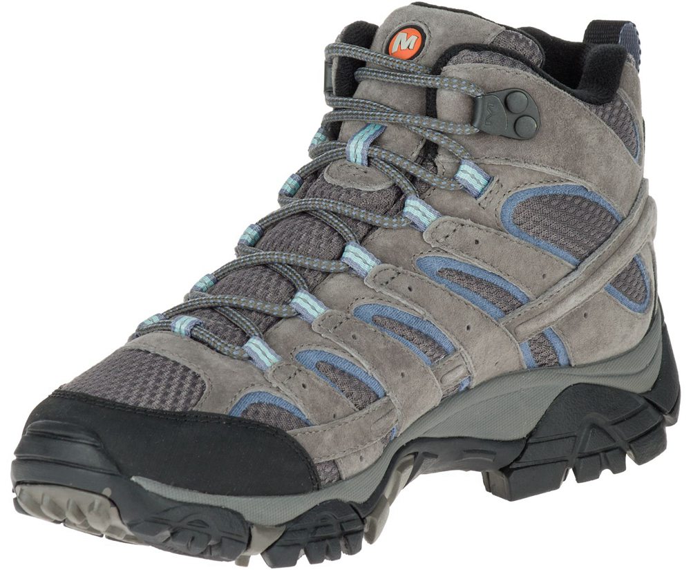 Merrell Boots Grey - Moab 2 Mid Waterproof - Womens 62QCYSKOX